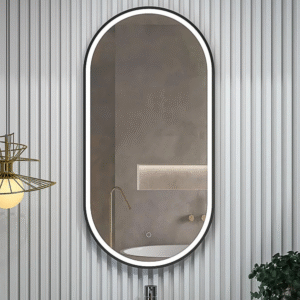 OGLEDALO LED ELIPSA 100X50CM KB808 CCT SA CRNIM OKVIROM