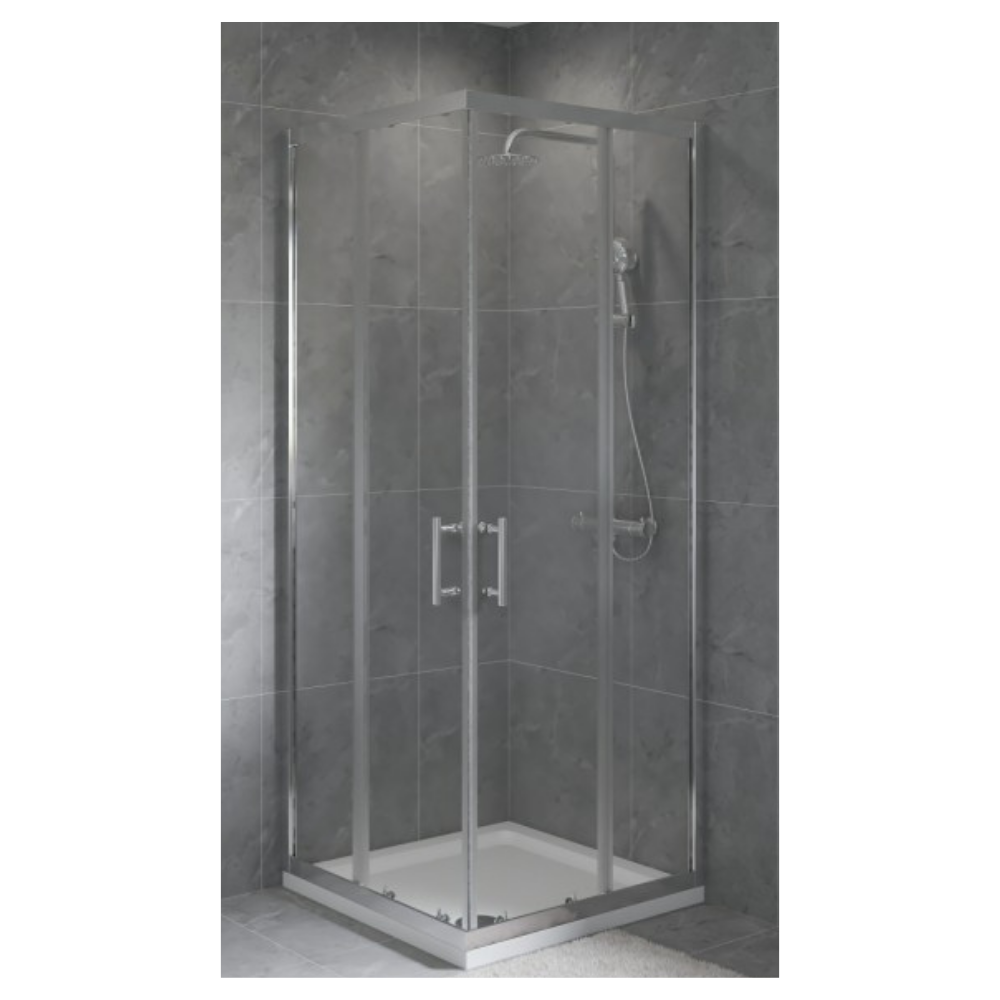 Tuš kabina sa kaljenim staklom hrom profil