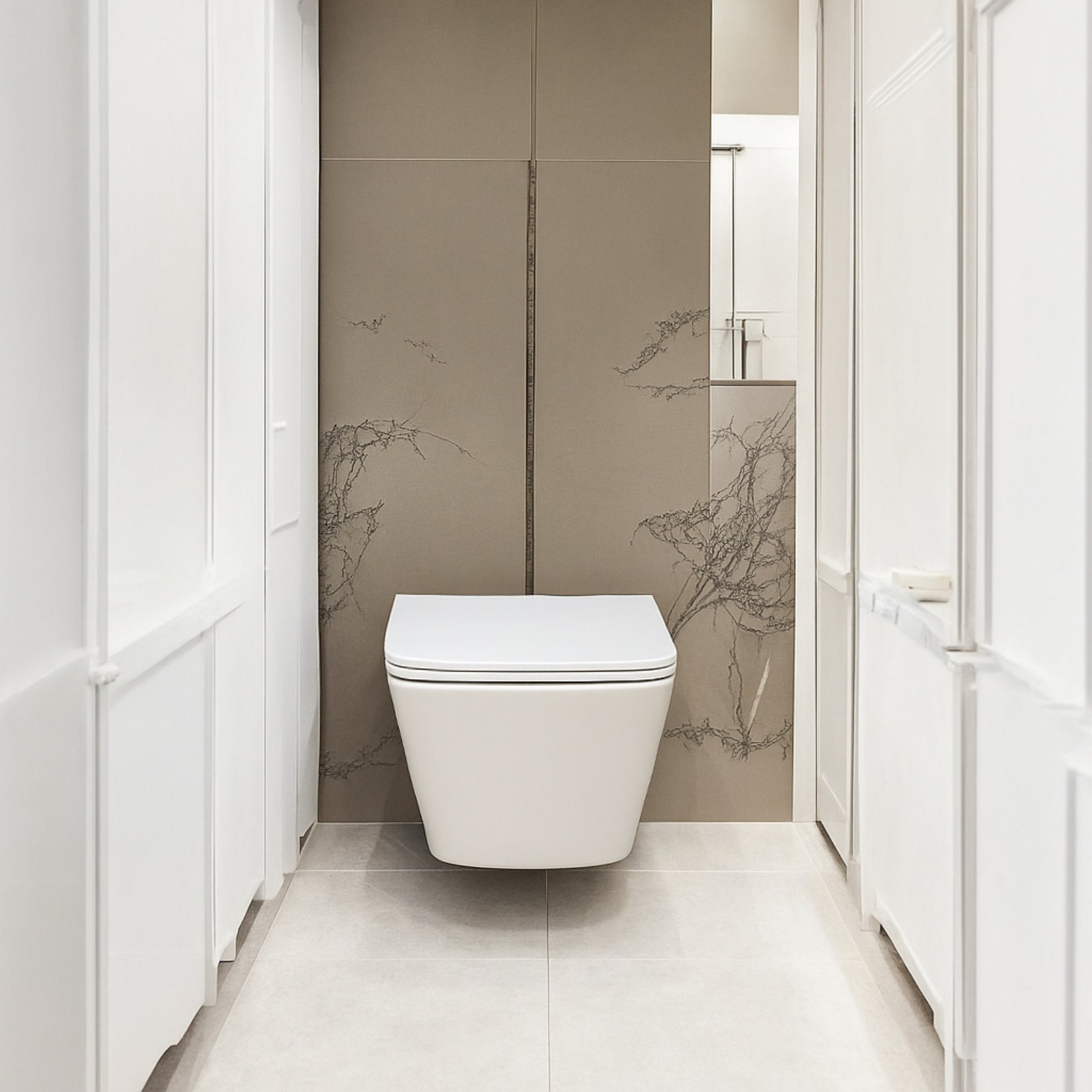 WC šolja rimless konzolna kockasta bijela